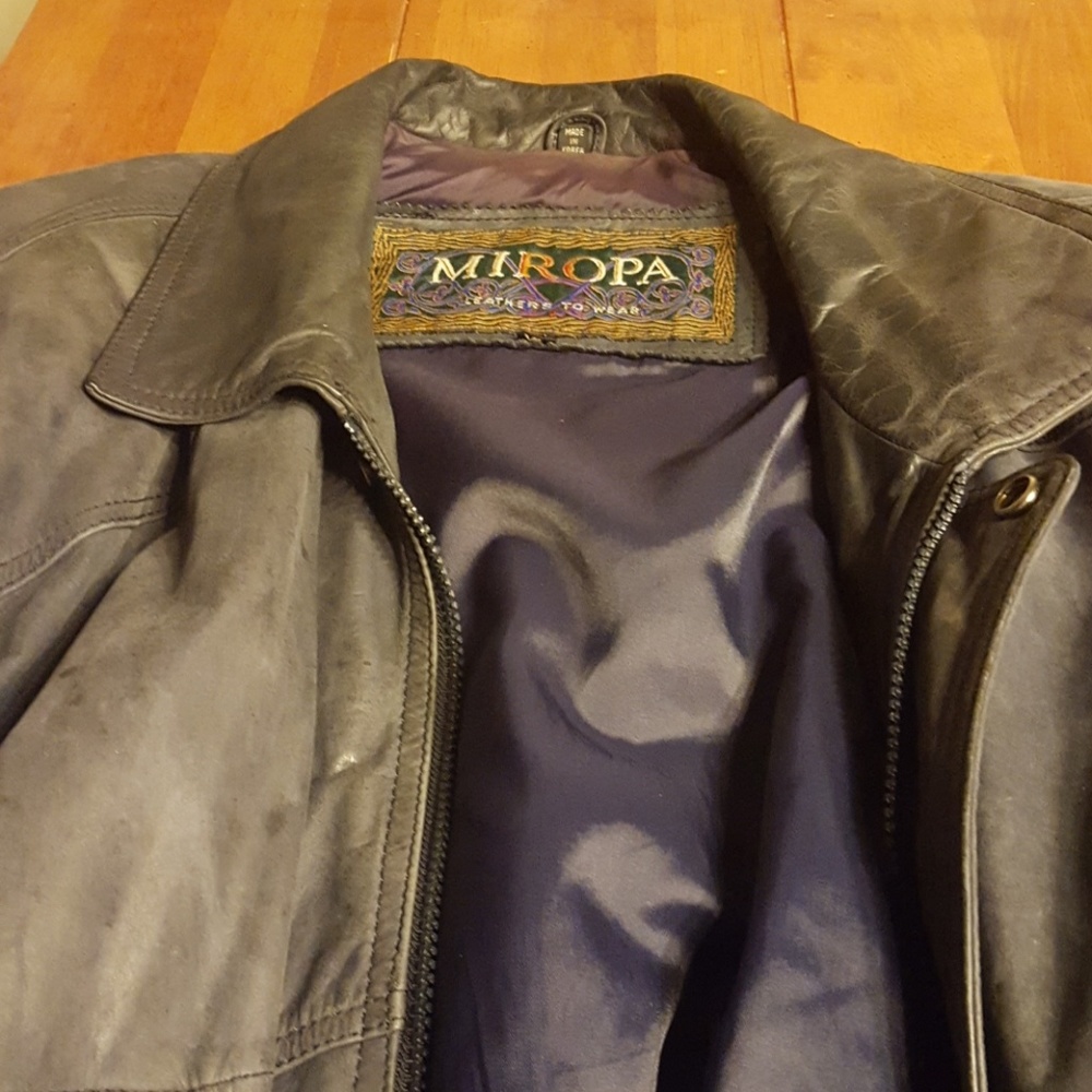 Miropa antique genuine leather jacket